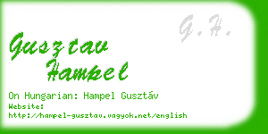 gusztav hampel business card
